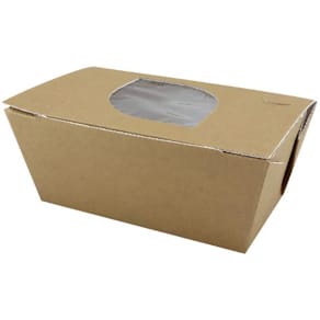 Matbeger kartong m/vindu 500ml (400)