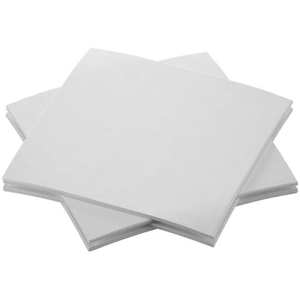 Serviett DUNISOFT 20cm hvit (180) 16frp