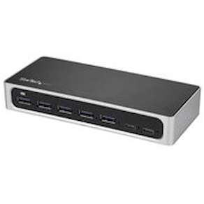 StarTech.com USB C-hubb med 7 portar och med snabbladdningsport