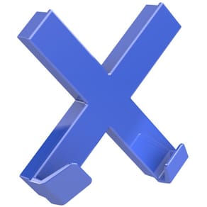 Magnet Dahle Mega XL Cross, blau, 90 x 90 mm