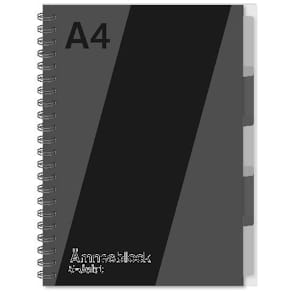Ant.block A4 70g 120 blad med 5 avdelar
