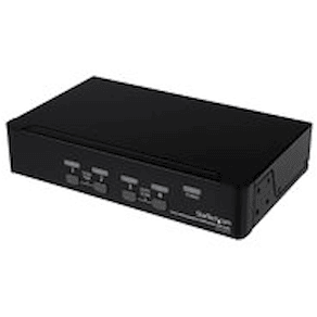 StarTech.com USB DisplayPort KVM-switch med 4 portar och audio