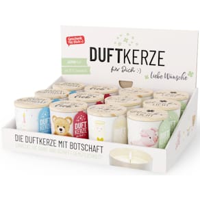 Duftkerze FÜR DICH Liebe Wünsche, im Glas, sortiert