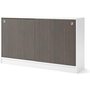 Skåp 1600x415x925 mm Vit/Mörk ask