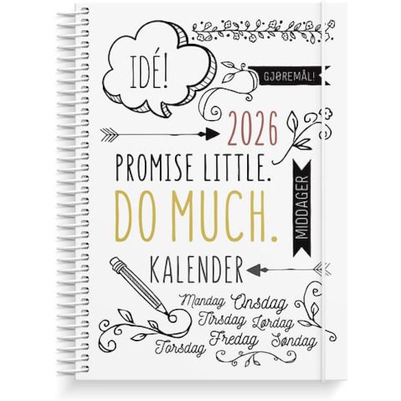 Ukekalender GRIEG A5 2026 Doodle