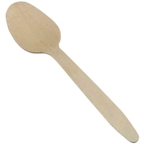 Træskeer 155 mm, fødevaregodkendt, 100 stk