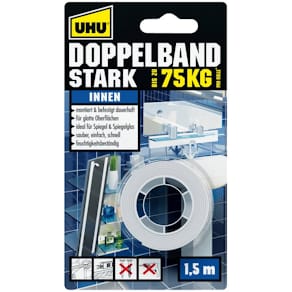 Doppelklebeband UHU Stark, weiß