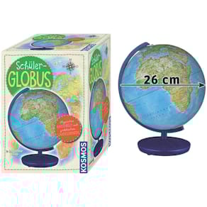 Globus KOSMOS, physische Weltkarte, 26 cm Durchmesser