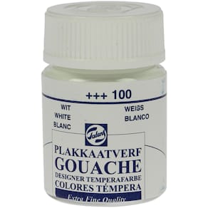 Plakkaatverf Talens Extra Fijn, flacon 16 ml, wit