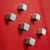 Magnet Sigel Neodym Cube, 6 St., silber