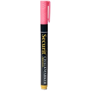 Kridtmarker Securit Original 1–2 mm rund spids, pink, 12 stk