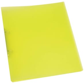 Schulordner Q-CONNECT, A4, transluzent gelb