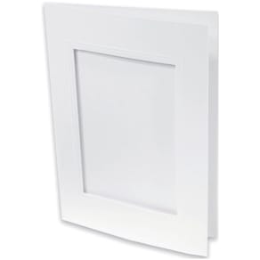 Passepartoutkarte Rössler Paperado, B6, Marble White