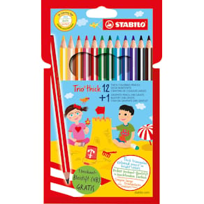 Buntstifte STABILO Trio dick, 12 St., lang