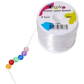Smyckestråd elastisk 1 mm x 50m