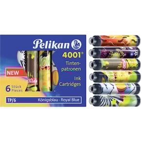 Tintenpatronen Pelikan 4001 TP/F/6, königsblau, 6er-Etui