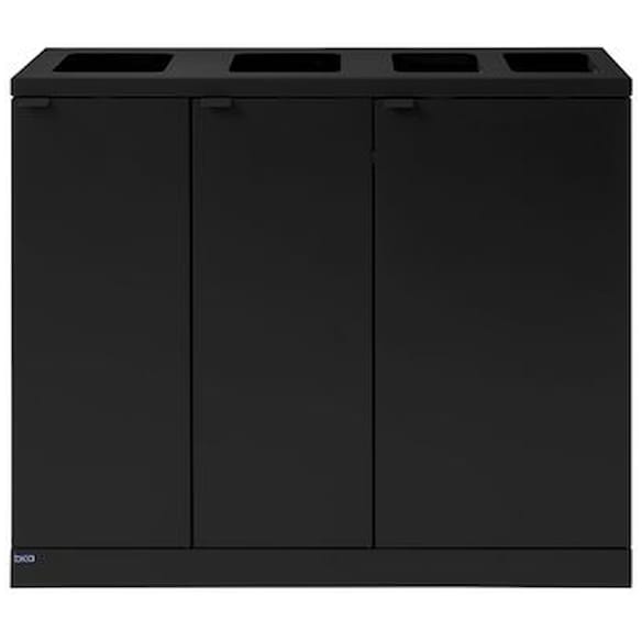 Avfallsbeholder BICA 950 2x65/45L sort