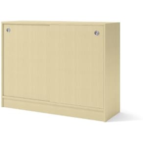 Skåp 2xA4 skjutdörrar 92,5cm björk
