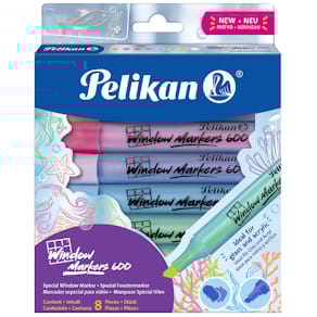 Fenstermarker Pelikan 600, 8 St., sortiert