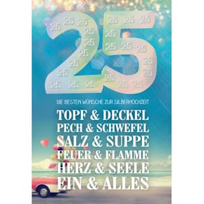 Silberhochzeitskarte