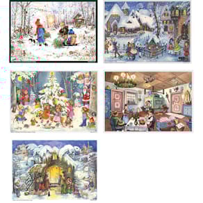 Adventskalender, A4 quer, sortiert