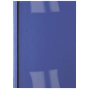 Thermobindemappe GBC ThermaBind LeatherGrain, A4, 100 St., blau