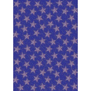 Papier TURNOWSKY Weihn.Offset, Sterne, 50x70cm, bunt, mit Prägung