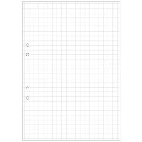 Lösblad A4, hålat, rutat stort, 500/fp