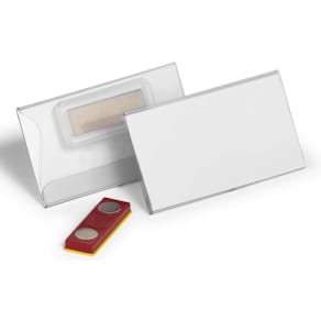 Navneskiltlomme Durable transparent, 25 stk