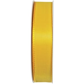 Taftband GOLDINA Basic, gelb, 25 mm x 50 m