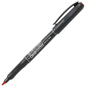 Overheadpenna Ergo permanent, medium, röd