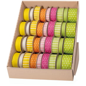 Zierbandpräsenter GOLDINA Frühling, 36-teilig, sortiert