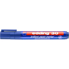 Permanentmarker edding Brillant-Papiermarker, blau