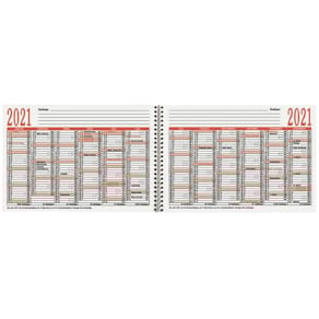 Mehrjahreskalender ZETTLER A4 quer 15 Jahre