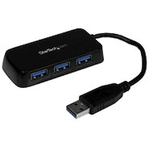 StarTech.com Bärbar SuperSpeed mini USB 3.0-hubb med 4 portar