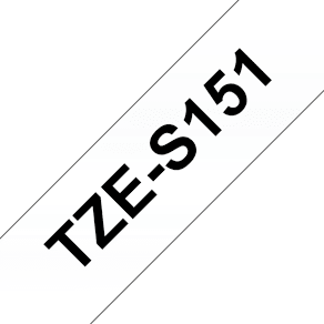 TZeS tape 24mmx8m strong black/clear