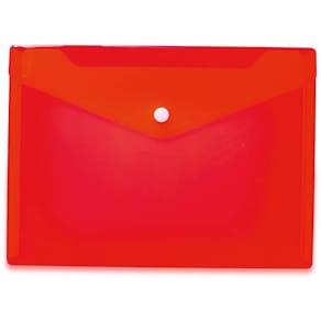 Brieftasche HERMA PP, A5, transparent, rot