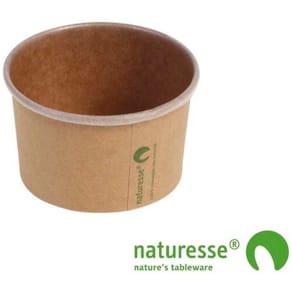 Isbæger kraftpapir Ø85×52 mm, brun, 50 stk