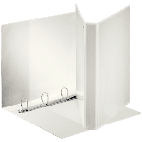 Panoramapärm A4 4DR/25mm, 3 fickor, vit