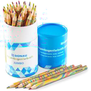 Farbstift DONAU, Regenbogen, Jumbo, mehrfarbig, 17,5 cm