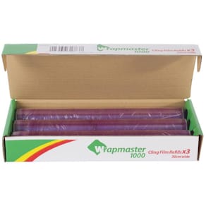 Plastfolie PVC Wrapmaster 1000, 30cmx100m, 3st