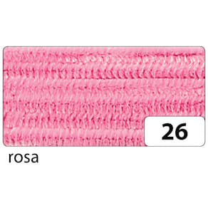 Chenilledraht Folia, 8 mm, 50 cm, 10 Stück, rosa