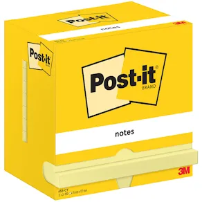 Notes POST-IT 76x127mm gul