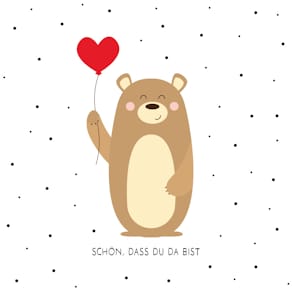 Motivserviette ATELIER Spruch, 33 x 33 cm