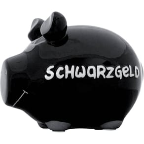 Spardose KCG Schwarzgeld, Schwein, klein