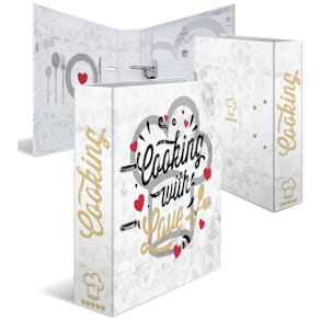 Rezeptordner HERMA Cooking with love, A4, bunt