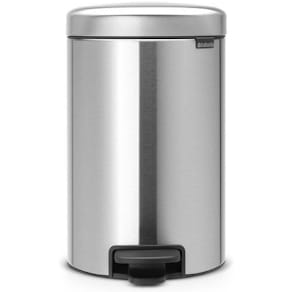 Papperskorg BRABANTIA Pedalhink Newicon 12L Matt stål