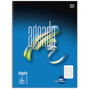 Collegeblock Ursus Style Agenda, A4, 80 Blatt, kariert, weiß