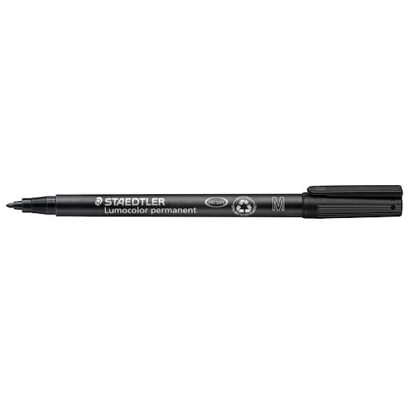 Merkepenn LUMOCOLOR 317M 1,0mm sort 10st
