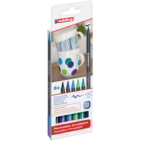 Porzellan-Pinselstift edding Brushpen, 6 St.